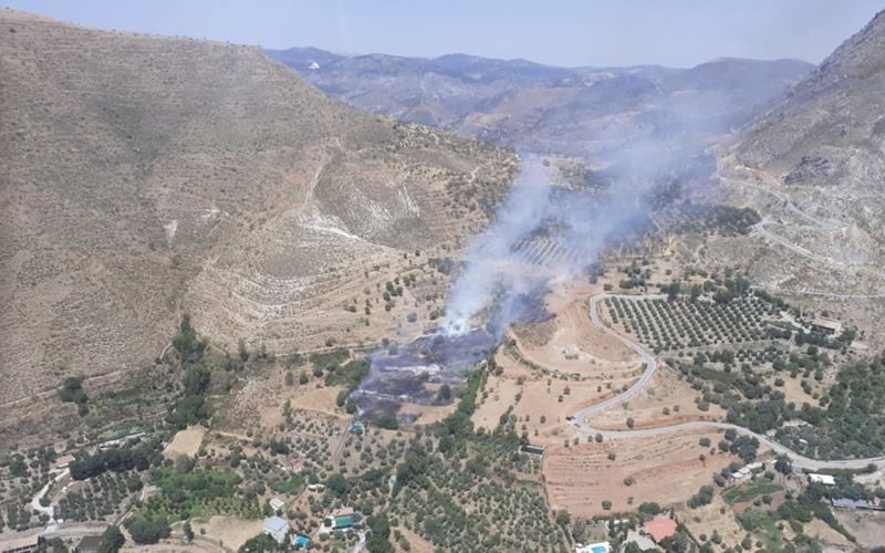 Granada municipality of Guejar Sierra has already endured four fires this Summer