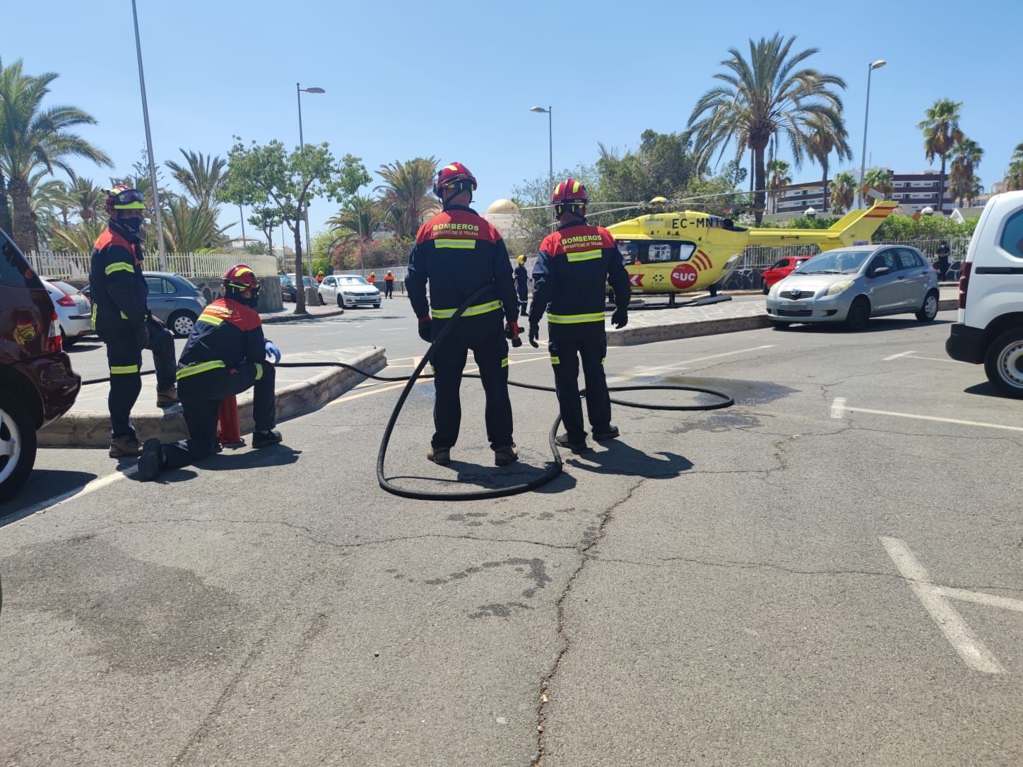 Pool tragedy in Playa del Inglés as 7-year-old has to be evacuated by helicopter