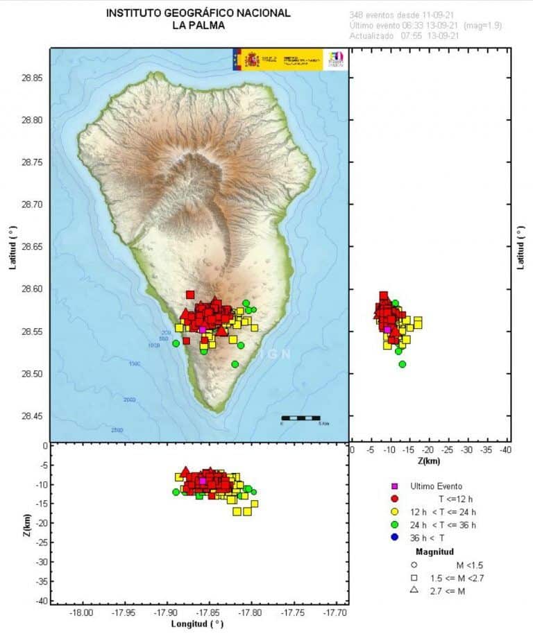 Alarma volcanica en La Palma tras 400 terremotos en solo