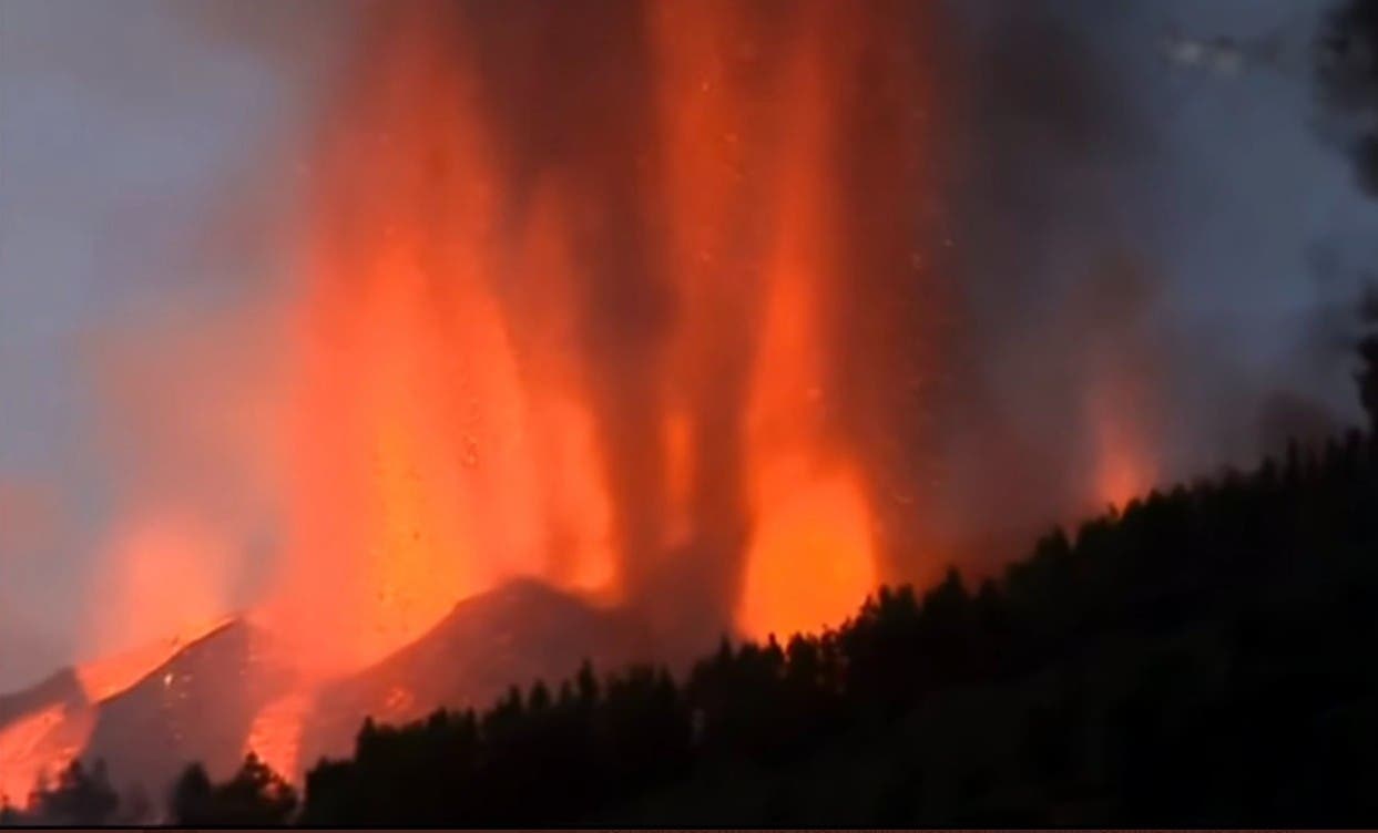 EN FOTOS Imagenes dramaticas de la erupcion volcanica en La