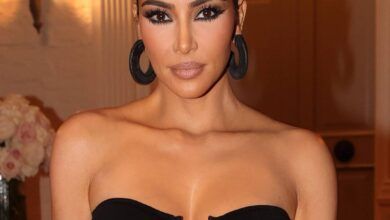 Kim Kardashian luce glamorosa en una gasolinera despues de la