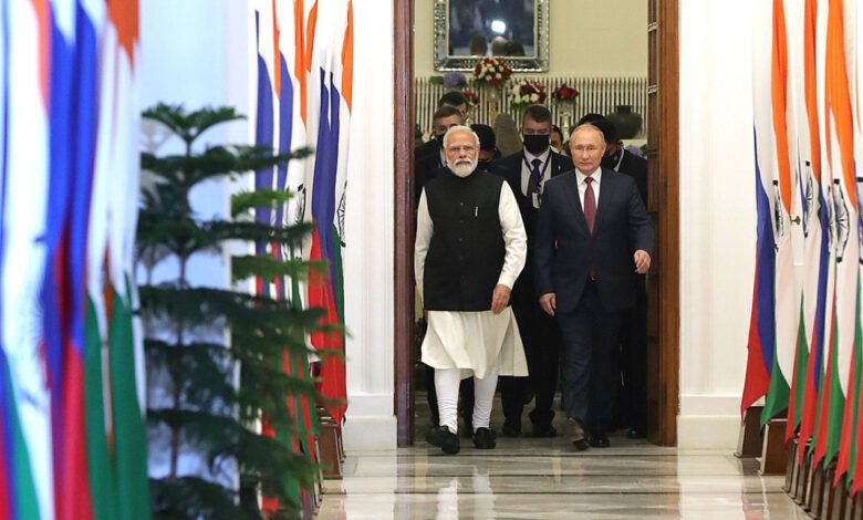 Putin elogio la amistad a largo plazo con India despues