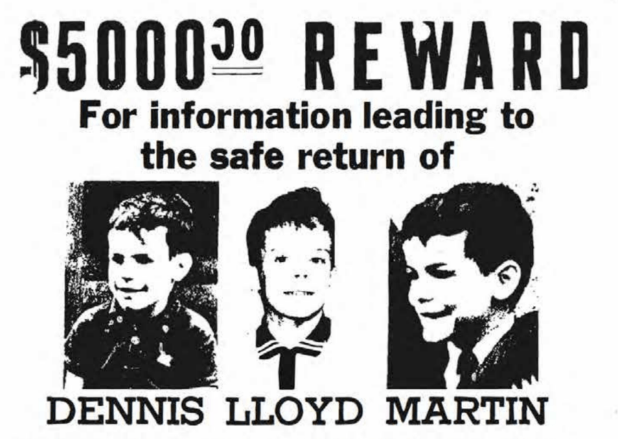 Cartel desaparecido de Dennis Martin