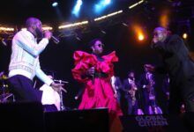 Pras, Lauryn Hill y Wyclef Jean durante Global Citizen Live, 22 de septiembre de 2021 en New