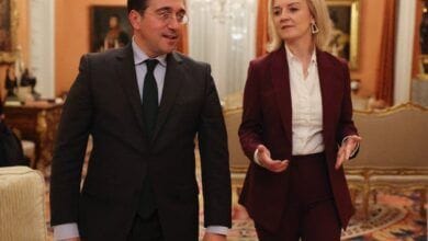 La canciller britanica Liz Truss volo a Madrid para fortalecer