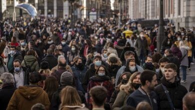 Las variantes de Omicron se extienden por Espana en Madrid