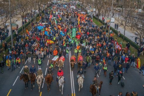 Gran Manifestación Del Mundo Rural En Madrid, España 23 Ene 2022