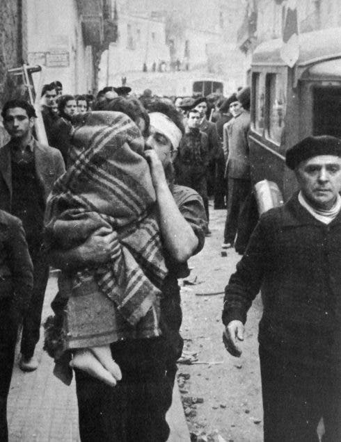 Evacuación de civiles durante la Guerra Civil Española
