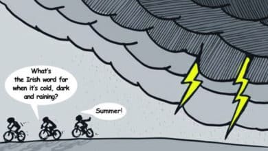 ‘Crossing the Railroad on a bicycle …’