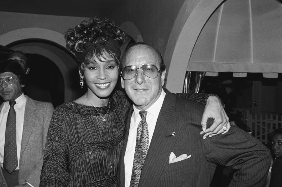 Whitney Houston y Clive Davis