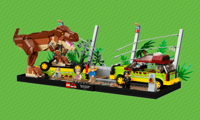 El set LEGOs T Rex Breakout recrea escenas de Jurassic Park