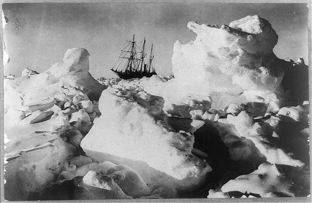 El velero Endurance de Ernest Shackleton se ha detenido en el mar de Weddell