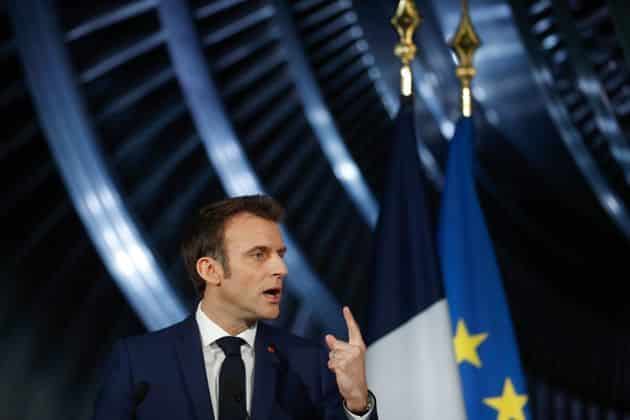 Emmanuel Macron habla en Belfort, eligió