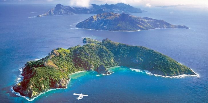 vista aérea de las Islas Fiji
