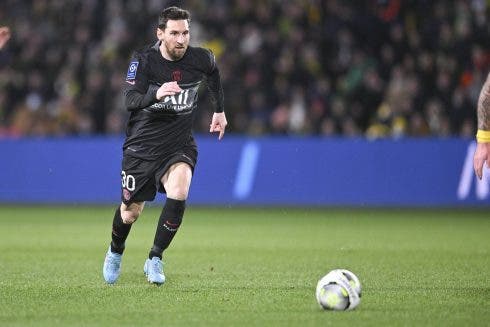 Lionel Messi (psg) Fútbol: FC Nantes Vs Psg Ligue 1 19/02/2022 Jbautissier/panorámica Publicaciónxnotxinxfraxitax