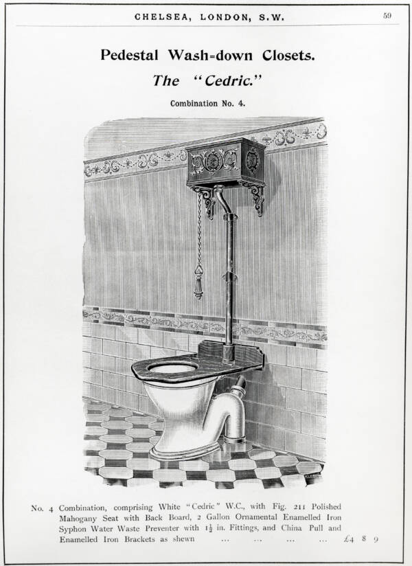 Anuncio de baño de Thomas Crapper