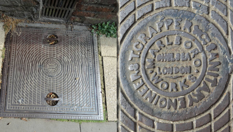Tapas de registro y rejillas de alcantarillado de Thomas Crapper