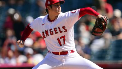 The Angels' Shohei Ohtani is scheduled to pitch against the Mariners on Sunday.