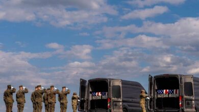 Los restos de los infantes de marina muertos en los ejercicios de la OTAN regresan a EE. UU.