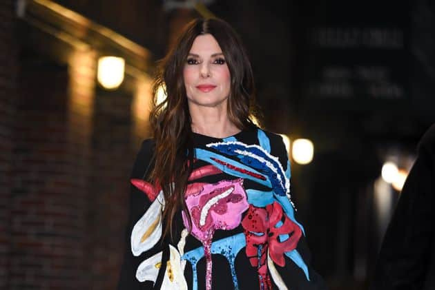 Sandra Bullock en el set de 'The Late Show with Stephen Colbert' 14 de marzo de 2022, Nuevo