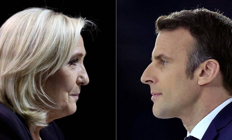 Elecciones presidenciales francesas de 2022: Marine Le Pen sigue a Emmanuel Macron antes de la segunda vuelta electoral