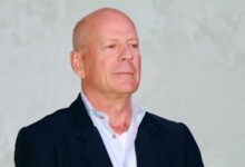 El actor estadounidense Bruce Willis en el evento CocoBaba y Ushopal el 4 de noviembre...