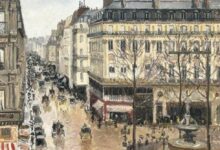 Pissarro Rue Saint Honore en Lapres Midi.Efecto lluvia nazi saqueando obras de arte España