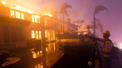 Incendios forestales en Nuevo México se propagan; incendios en California destruyen mansiones