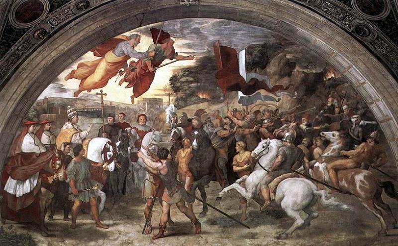 Escena de batalla de Benedicto IX
