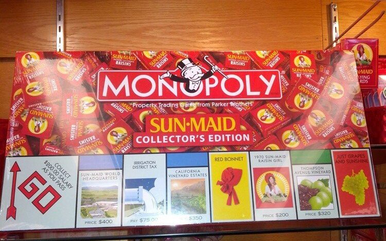 Weird Monopoly Games Sun Maid