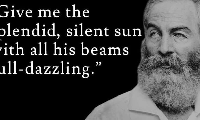 15 citas de Walt Whitman sobre belleza y profundidad inspiradoras