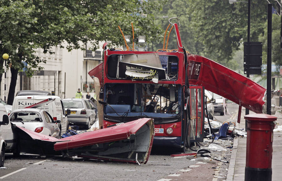 Autobús del bombardeo de Londres