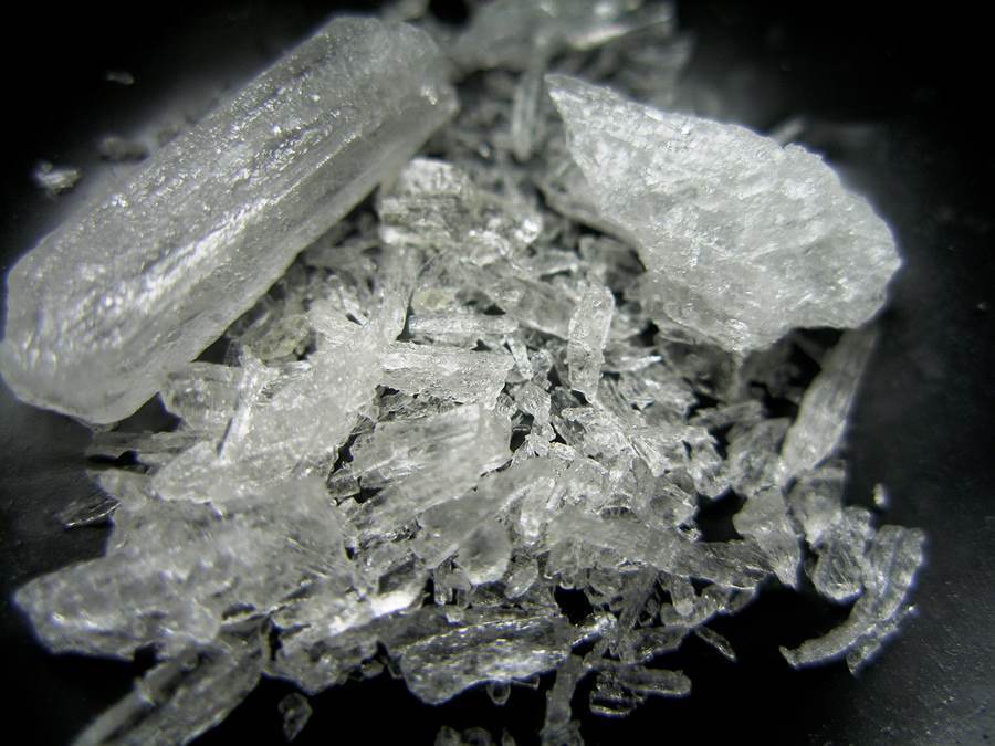 Cristal de epidemia de metanfetamina