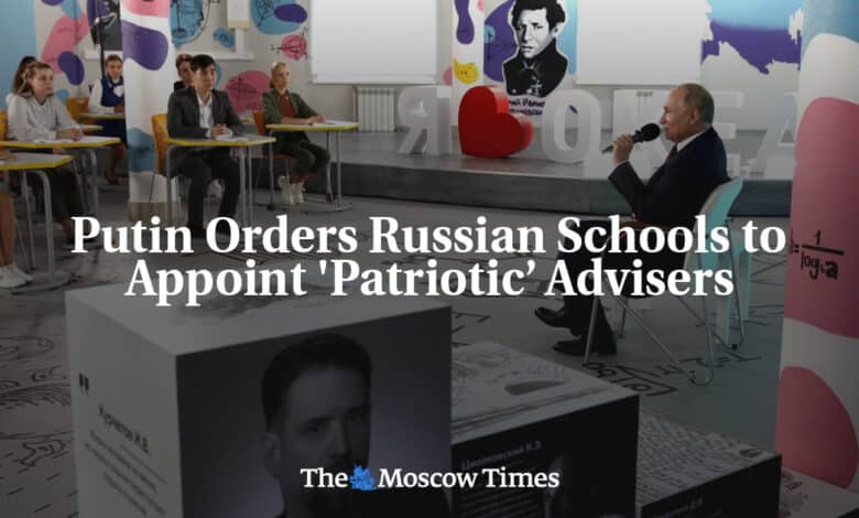 Putin ordena a las escuelas rusas que nombren asesores patriotas