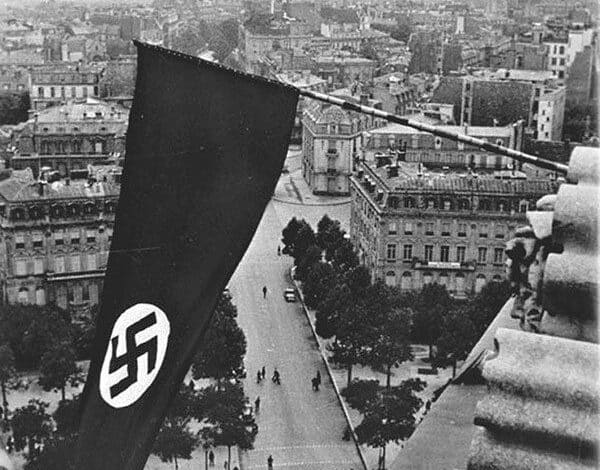 Nazi Flag Flying in Paris