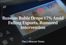 El rublo ruso cae un 17 en medio de la