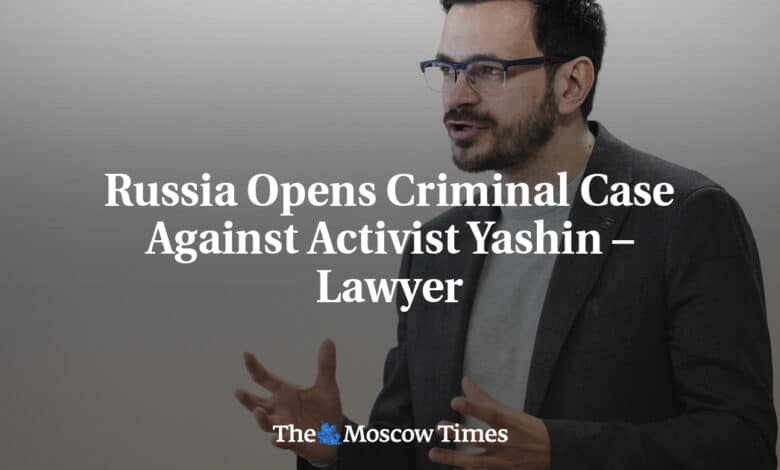 Rusia abre caso penal contra activista Yashin – Abogado