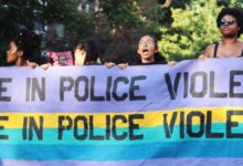 Activistas de Black Lives Matter protestan por las celebraciones del Orgullo Gay