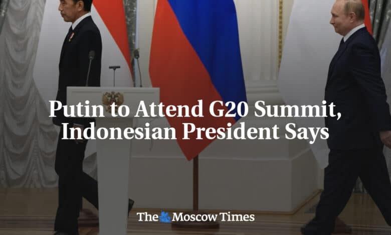 Putin asistira a cumbre del G20 dice presidente de Indonesia