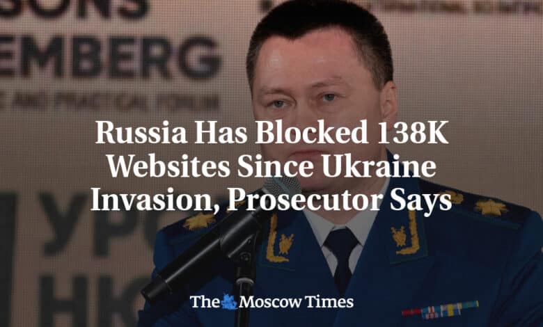 Rusia ha bloqueado 138000 sitios web desde la invasion de