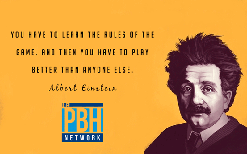 Albert Einstein sobre aprender las reglas del juego