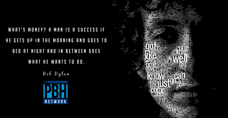 Cita de Bob Dylan sobre el dinero