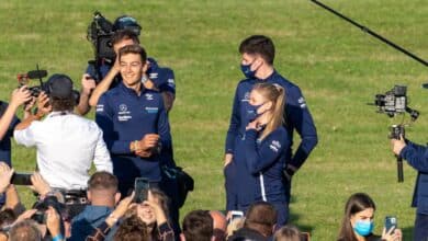 EN FOTOS El piloto de F1 George Russell y su