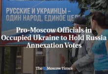 Funcionarios pro Moscu en la Ucrania ocupada votan anexion de Rusia