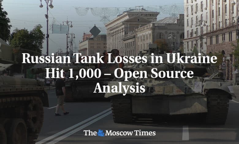 Las perdidas de tanques rusos en Ucrania alcanzan los 1000