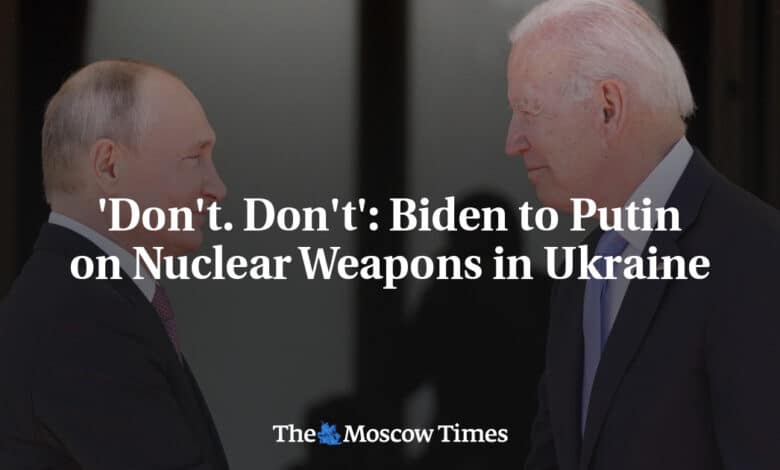 No hagaNo Biden se dirige a Putin sobre las armas