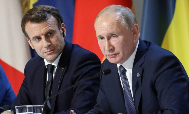 Putin y Macron intercambian acusaciones sobre la seguridad de la central nuclear de Ucrania