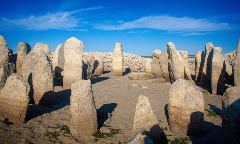 VIDEO La sequia revela el propio Stonehenge de Espana escondido
