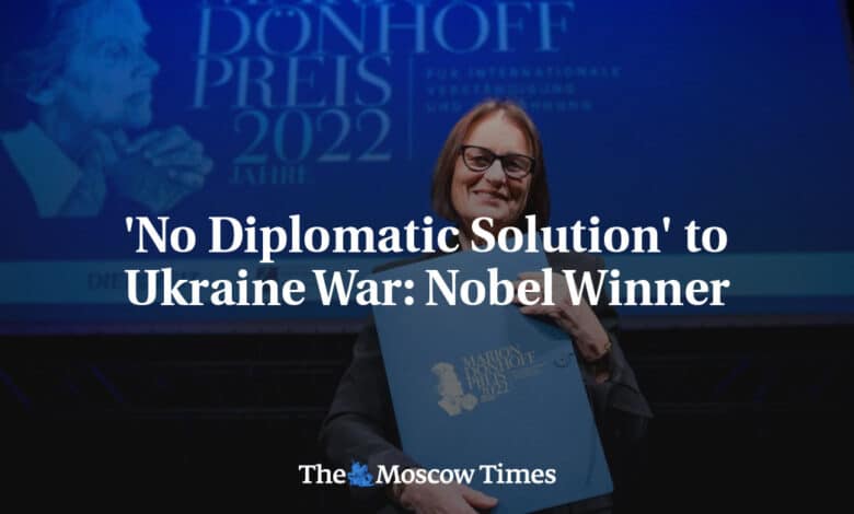Guerra de Ucrania no hay solucion diplomatica Premio Nobel