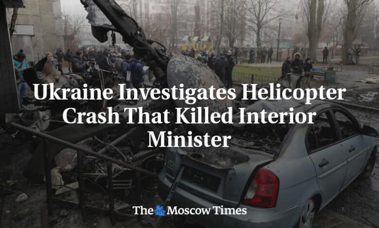Ucrania investiga accidente de helicoptero que mato al ministro del